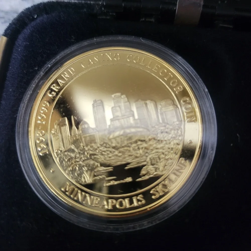 GRAND CASINO Mille Lacs & Hinckley 1998 4-coin set LANDMARK SERIES